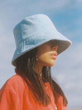 Lack of Color Aquaterbuck Wave Aqua Terry Bucket Hat